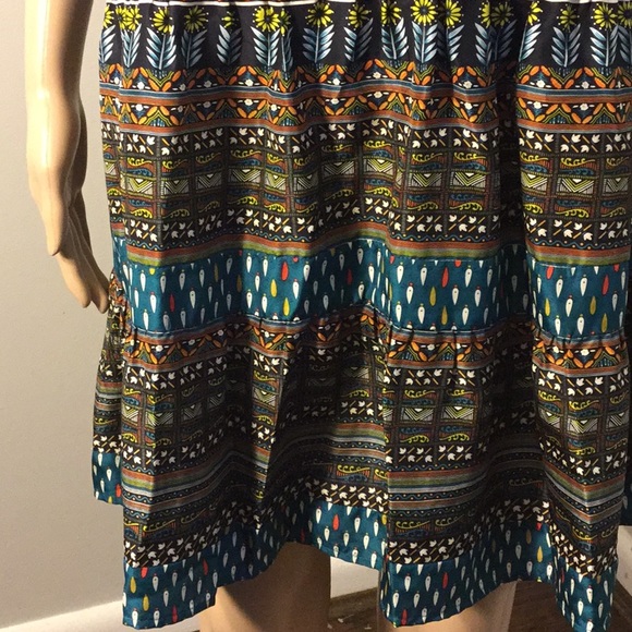 WHAT COMES AROUND 100% SILK ANTHRO SHORT-SLV DRESS - Picture 3 of 8